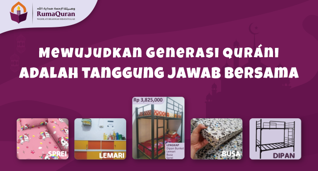 Mari Berinfaq dan Sedekah Untuk RumaQuran
