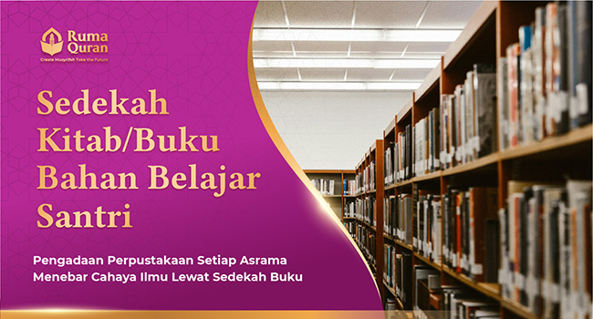 Sedekah Kitab/Buku Bahan Belajar Santri
